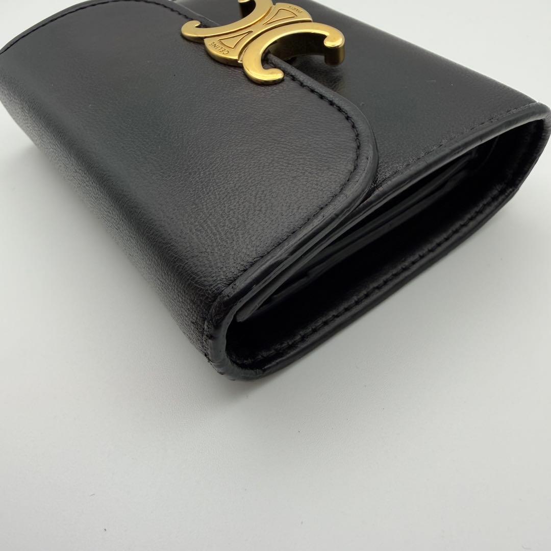 CELINE セリーヌ 財布 スモール フラップウォレット トリオンフ