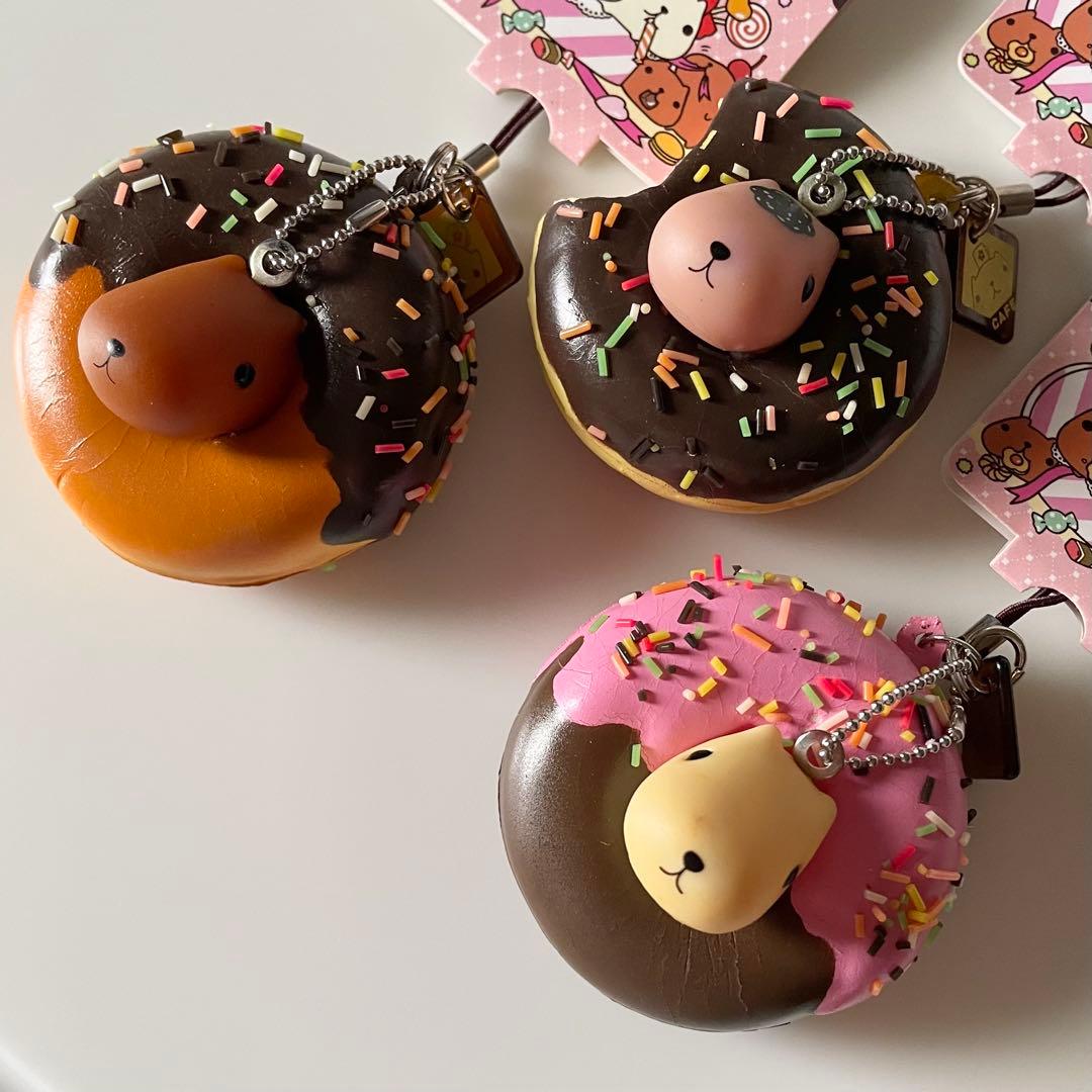 カピバラさん ドーナツマスコット スクイーズ 3個セット レア 日本限定