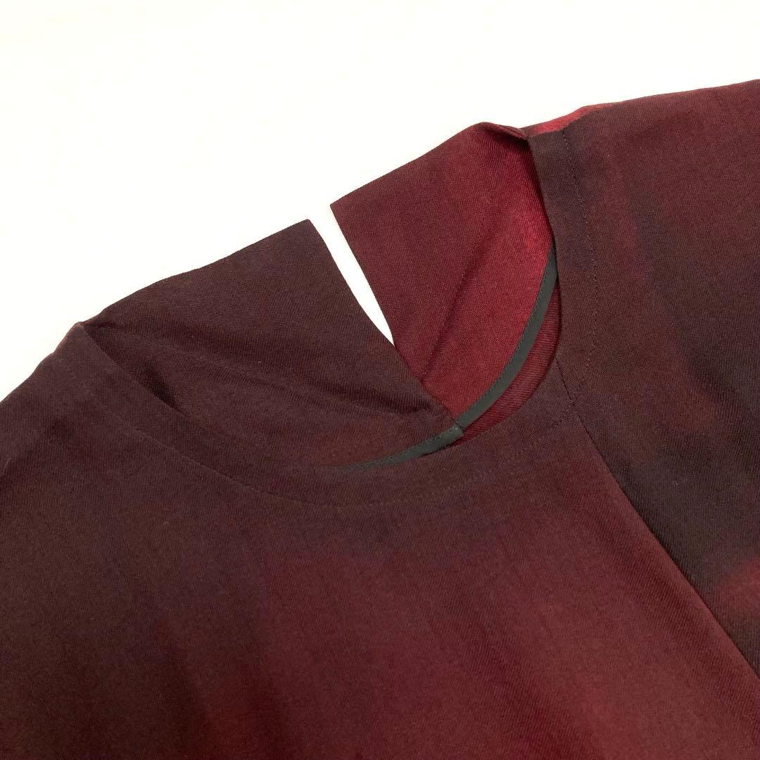 Y's ワイズ 美品 ウール フレンチスリーブ ワンピース マルチ2