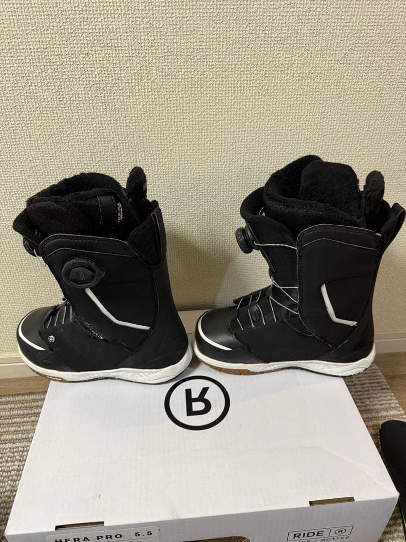RIDE HERA PRO 5.5 22.5cm ブラック スノーボードブーツ