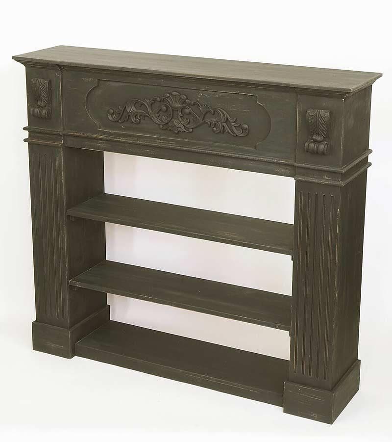 マントルピース コンソール シェルフ ブラック シャビーシック 5008