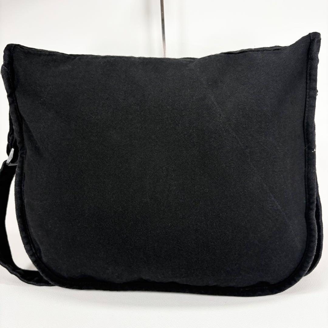 未使用に近い⭐️ハンティングワールド メッセンジャーバッグ ブランドロゴ デニム