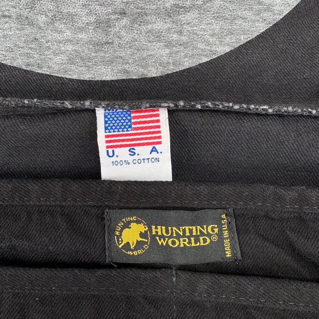 未使用に近い⭐️ハンティングワールド メッセンジャーバッグ ブランドロゴ デニム