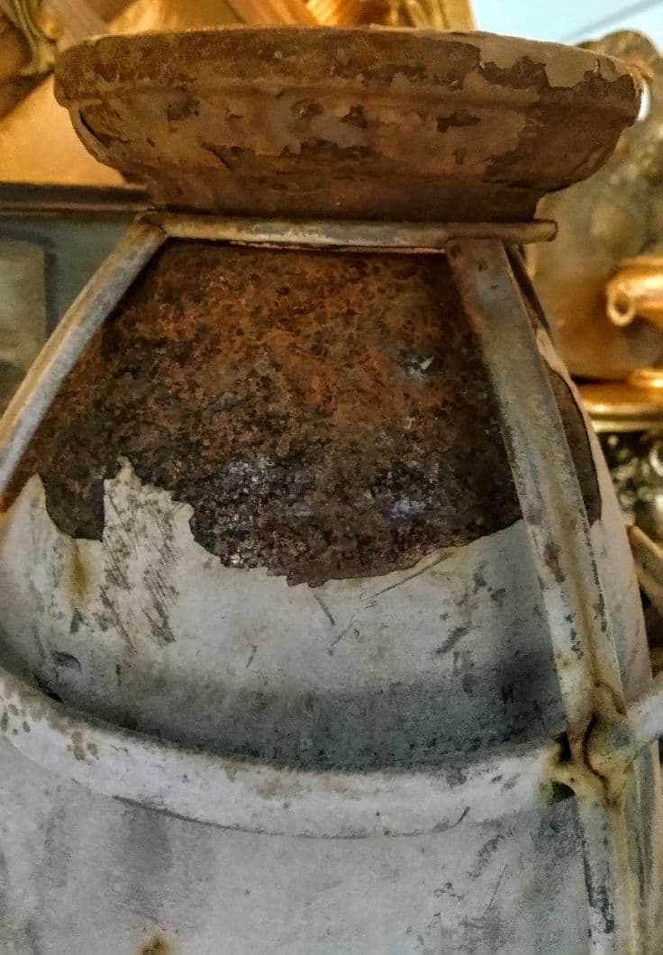 アンティーク照明ライトランプシェード アール・ヌーヴォーロココ彫刻銅像ビンテージ