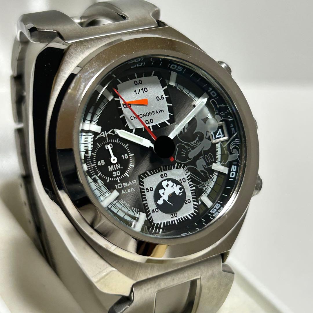 稼働/2000本限定 SEIKO ALBA ディズニーコラボ クロノグラフ