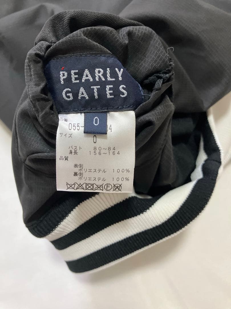 【美品】PEARLY GATES ベスト ブラック/ホワイト