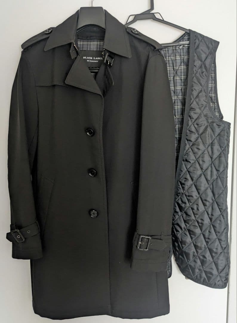 ★メルカードクーポン使用可★バーバリーブラックレーベル トレンチコート サイズL