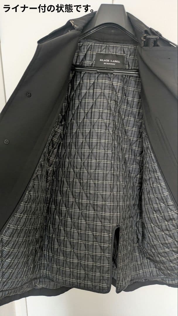 ★メルカードクーポン使用可★バーバリーブラックレーベル トレンチコート サイズL