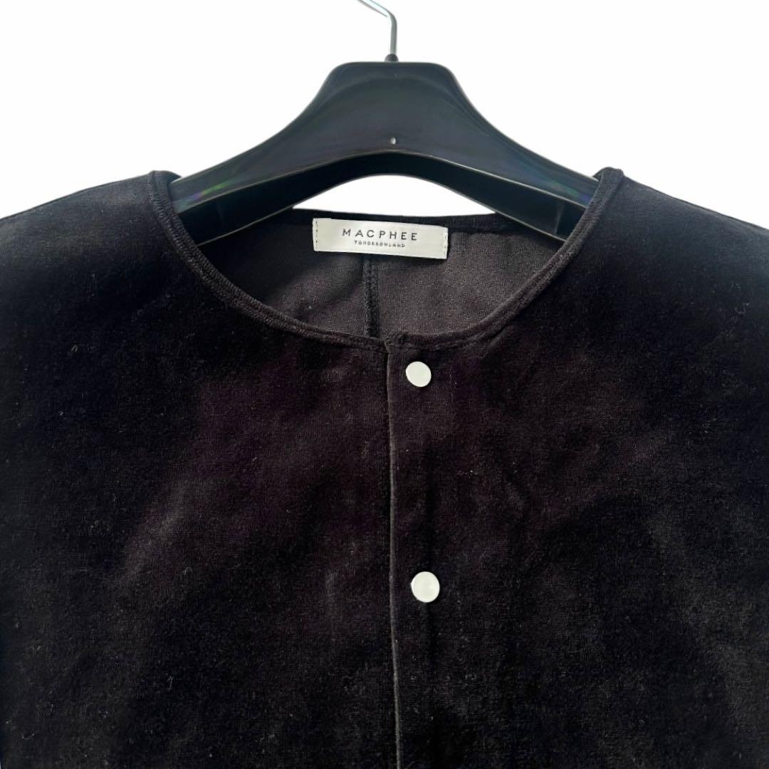 MACPHEEマカフィー　コットンポリエステルベロア オールインワン