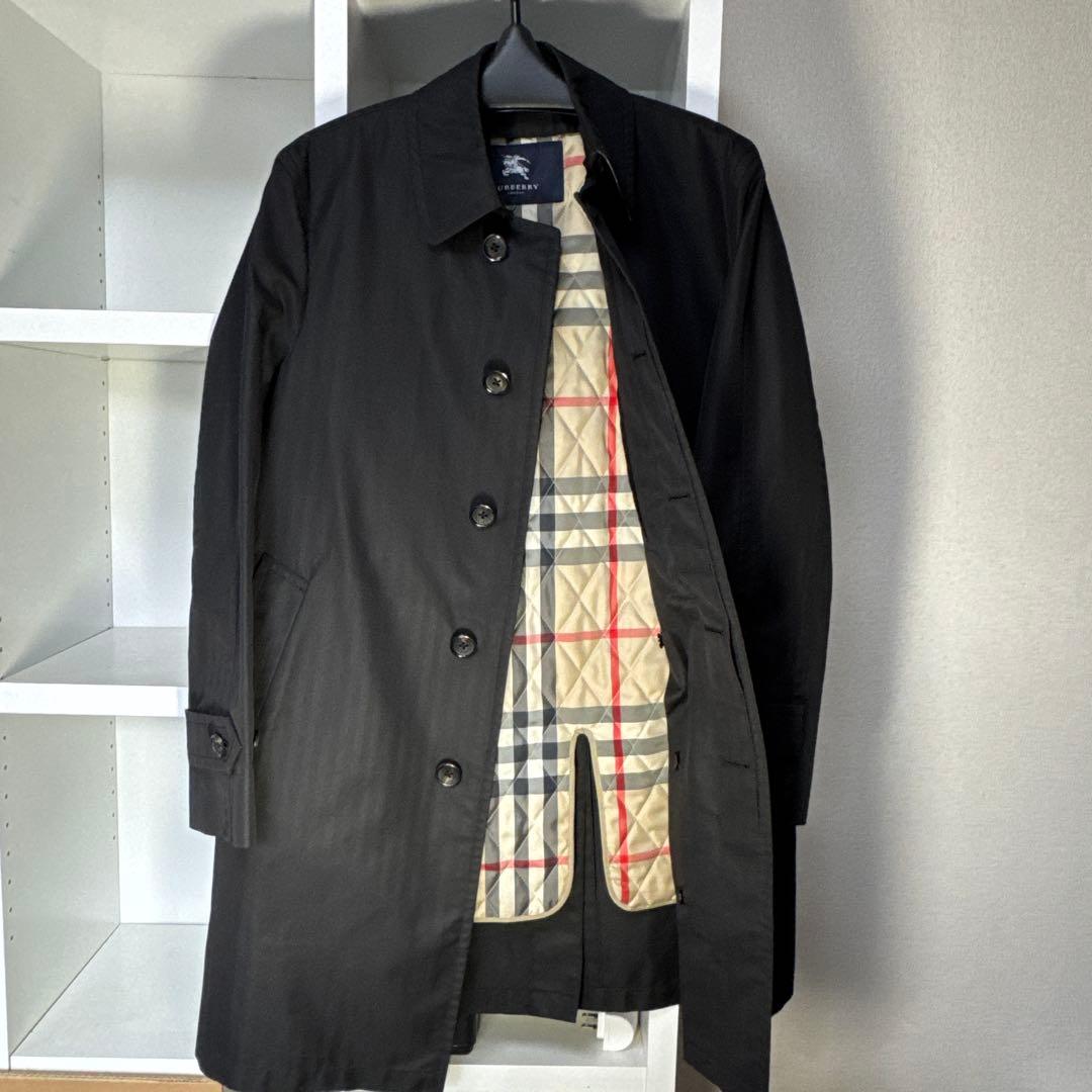 BURBERRY LONDON バーバリー　ステンカラーコート　ブラックM 美品