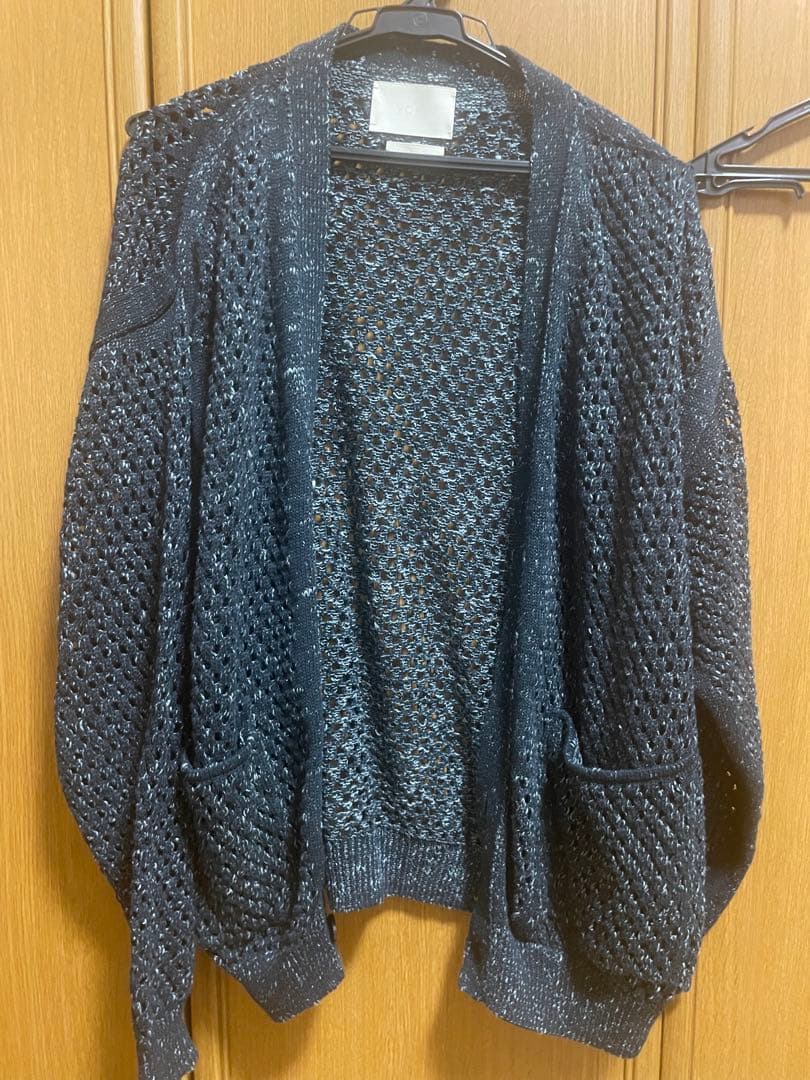 YOKE 22SS MESHED KNIT CARDIGAN サイズ1 ネイビー
