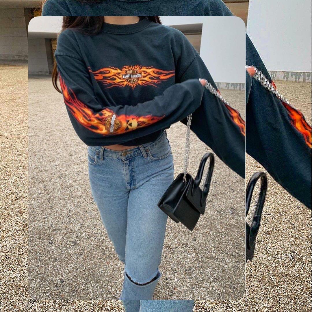 トップス [2005] Harley Davidson Flame t