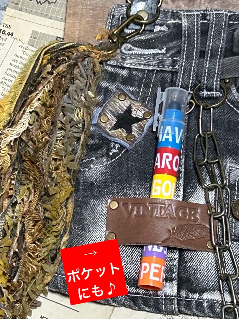 ごっつめ！リメイクデニムタペストリー No.1023