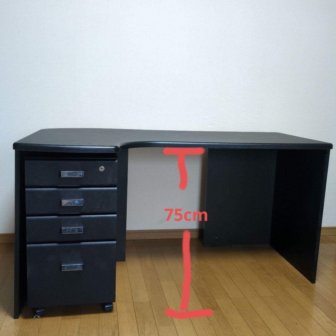 Audrey様②合計価格¥20000円 大型デスク 黒 ブラック L字型