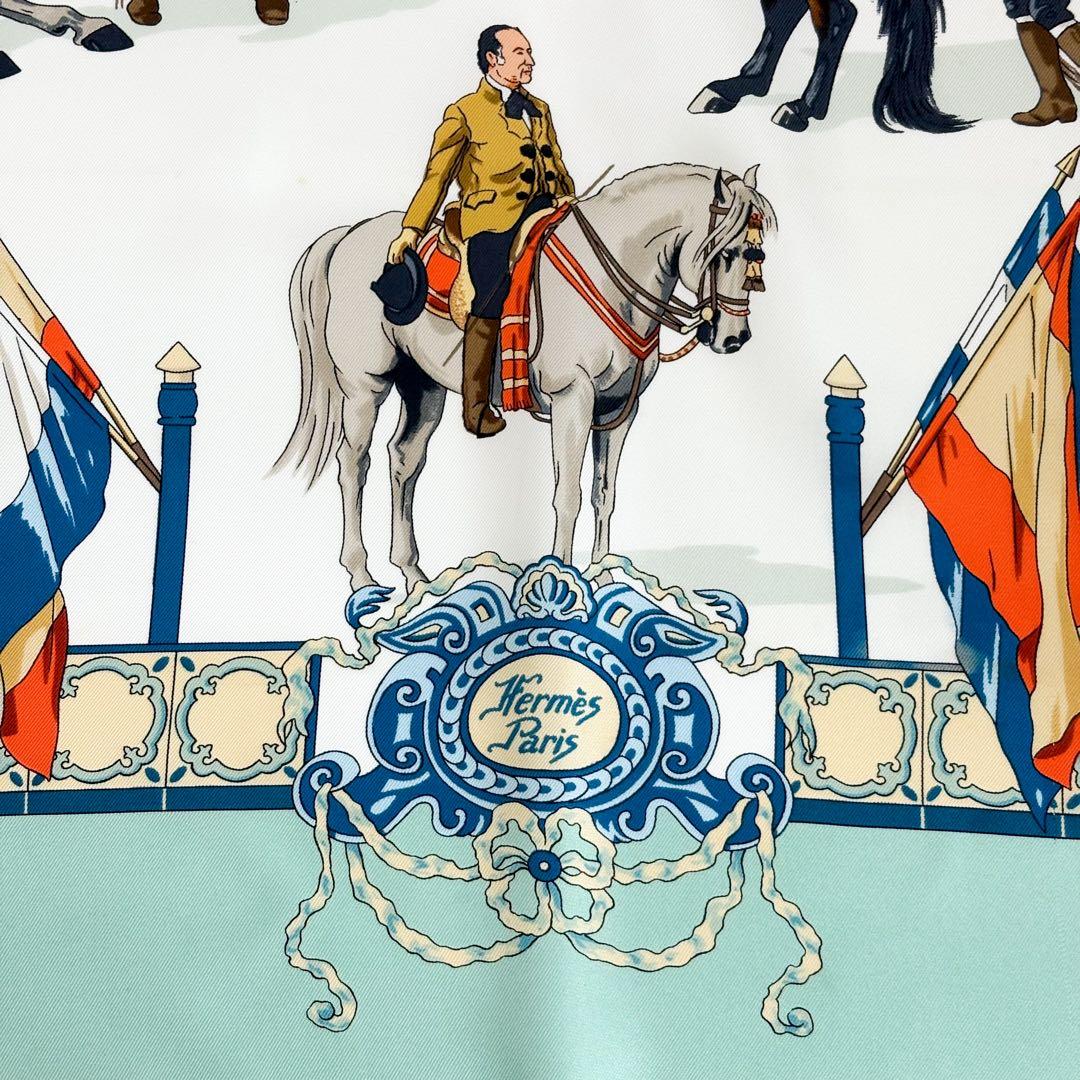 ♡美品♡ エルメス カレ90 王立アンダルシア馬術学校 シルク100%