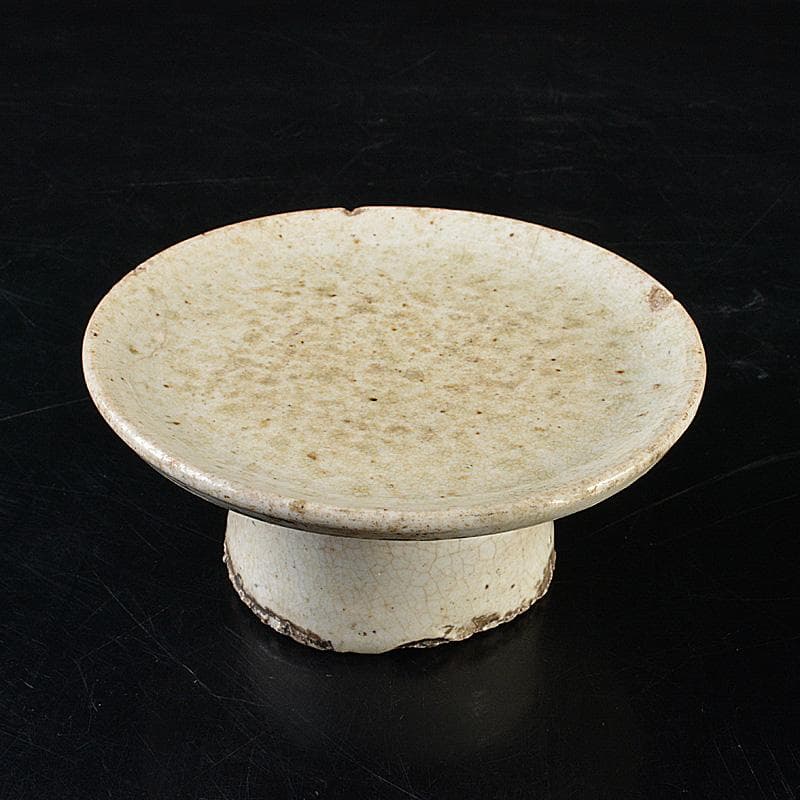 朝鮮美術　李朝　高麗白磁　祭器　C　R6024