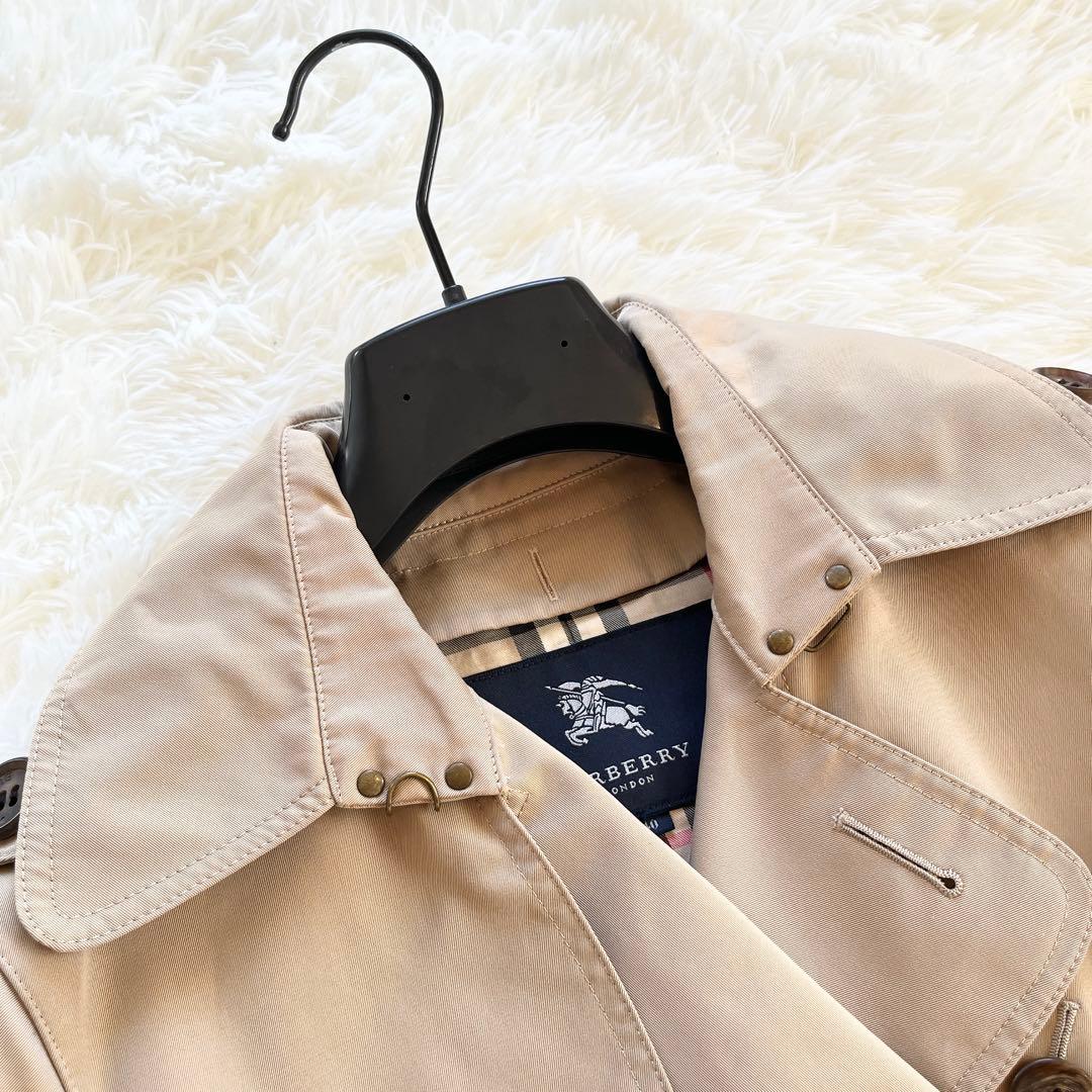 バーバリー　トレンチコート　ベージュ　ノバチェック　ベルト