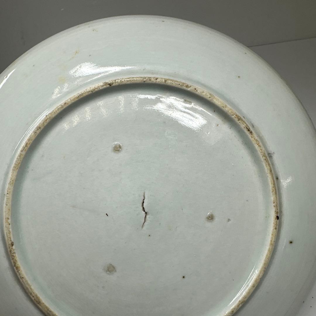 専用古伊万里　染付唐子中皿10枚　直径18.5㎝　タカチ　東な7-0422☆2F