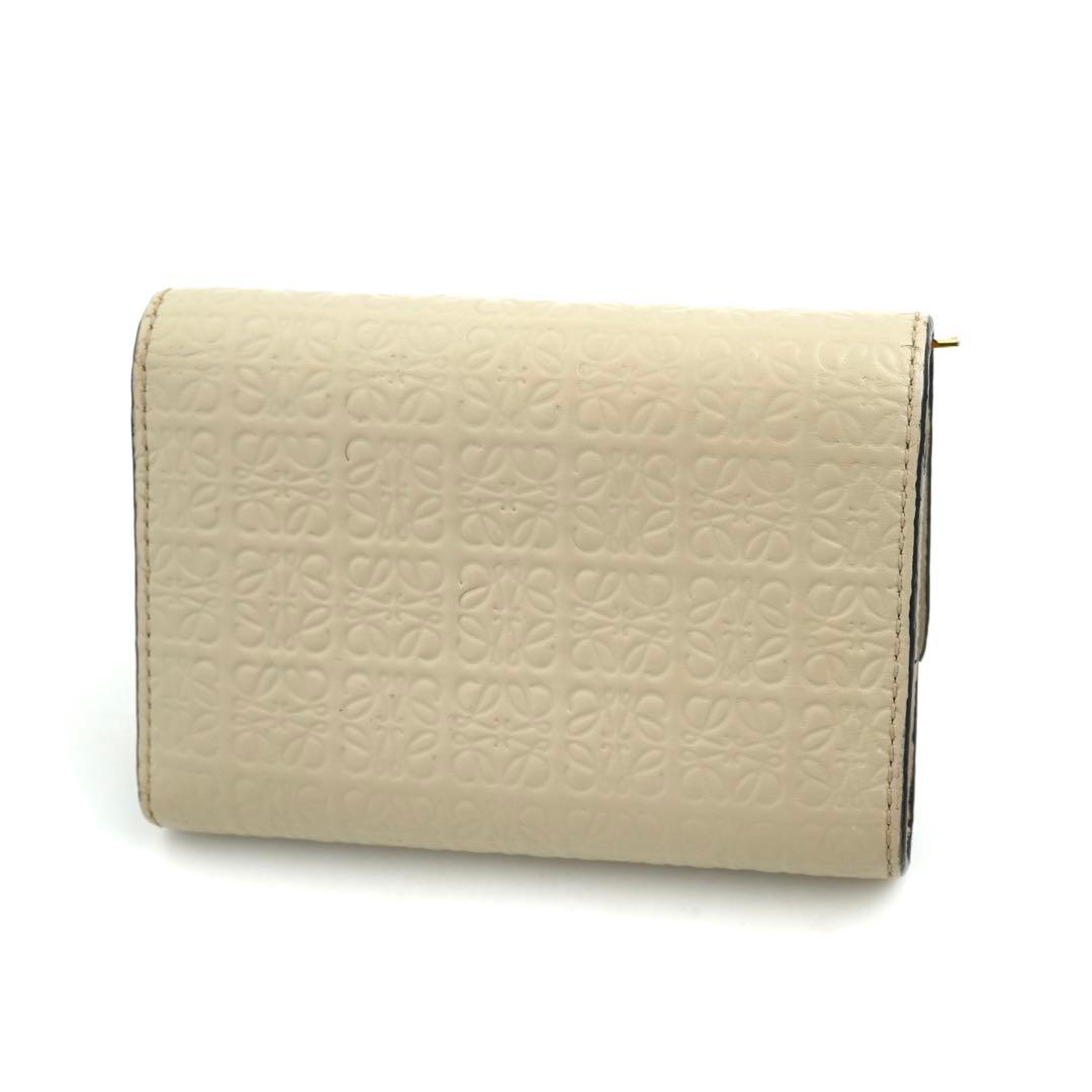 ✨未使用に近い✨　LOEWE ミニ財布　アナグラム　アマソナ　リピート　三つ折り