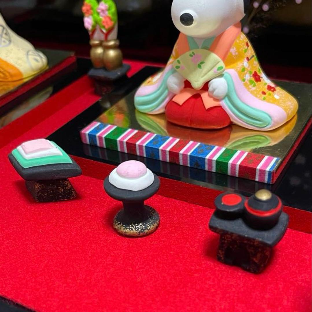 SNOOPY ひな祭り 陶器製　雛人形　吉徳大光
