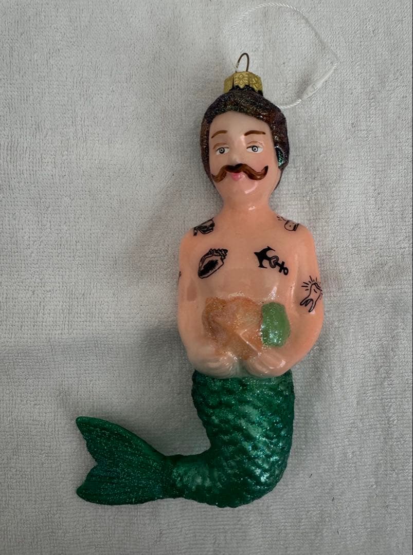 アスティエオーナメント　タトゥー人魚オーナメント