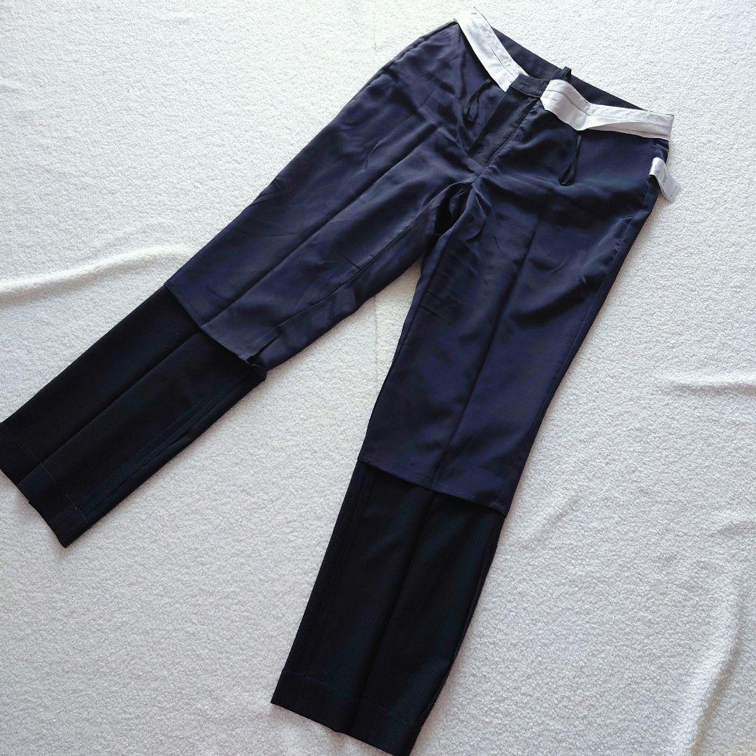 23区 Bahariye ウール ストライプ パンツスーツ 上下 44