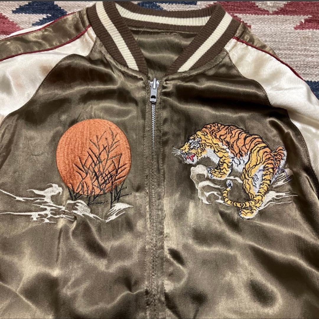 ゲ*カ様 【花旅楽団】90s-00s リバーシブル レーヨン スカジャン スーベ