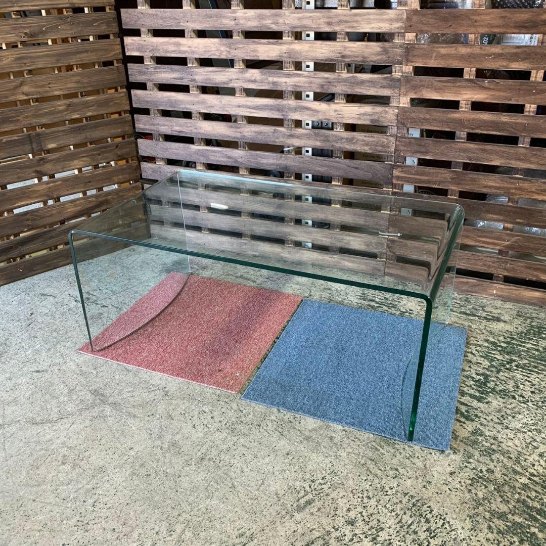 J171 直接引取限定 ガラス ローテーブル 座卓 厚み10mm 強化ガラス