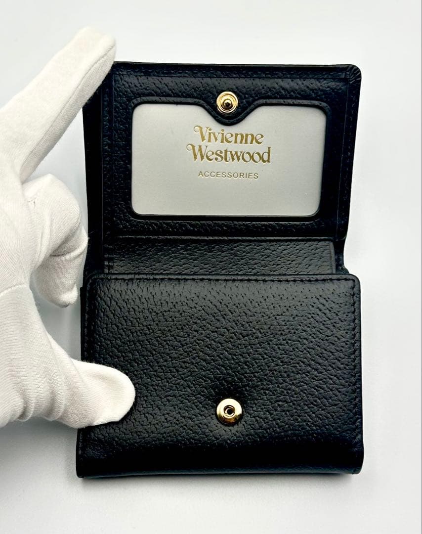 【最新✦新品】Vivienne Westwood 三つ折り財布 ブラック/黒