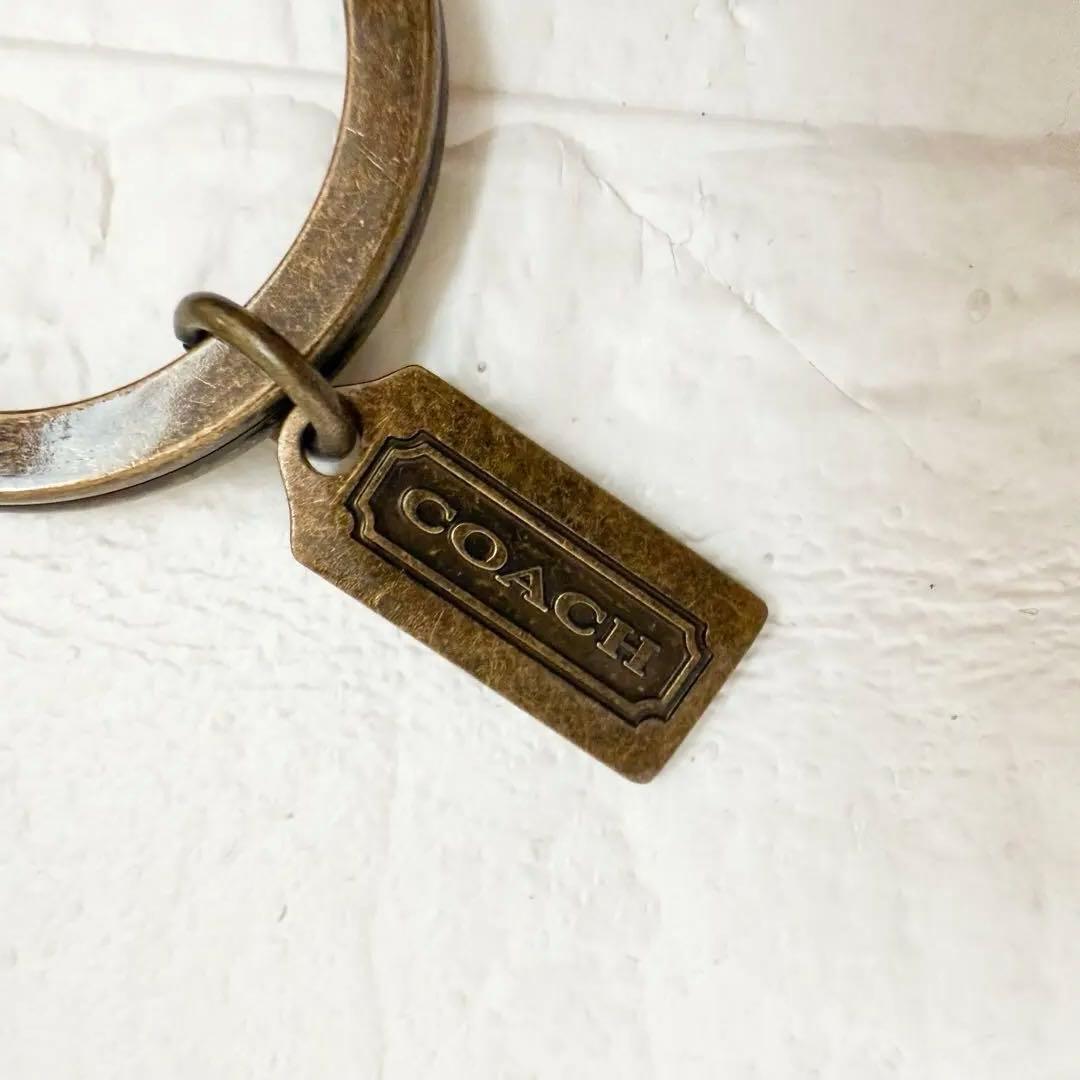 鑑定済！COACHコーチアンティークゴールドROBOT キーリング／キーチェーン