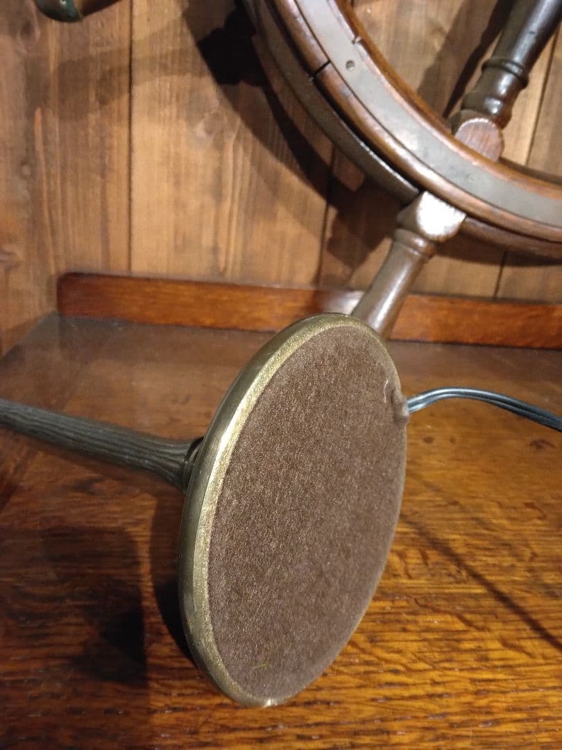 ヴィンテージ　ドイツ製　スタンドライト　気泡ガラス　工芸　サイン　ハンマートーン