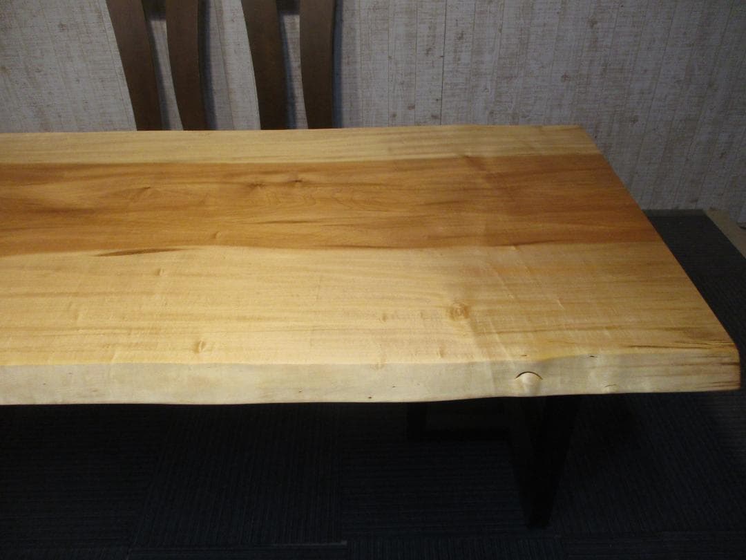 ＃1616■　栃　トチ　テーブル　ローテーブル　ダイニング　座卓　一枚板　天板
