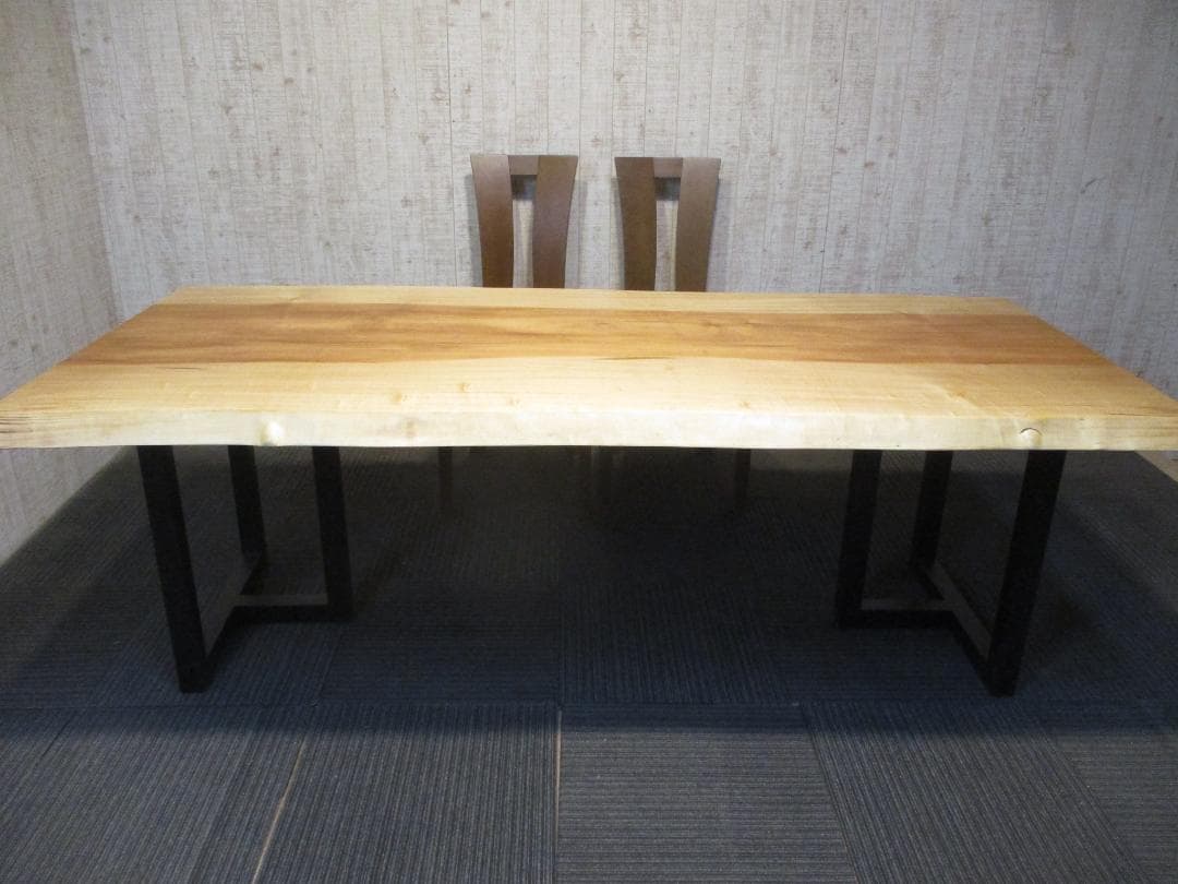 ＃1616■　栃　トチ　テーブル　ローテーブル　ダイニング　座卓　一枚板　天板