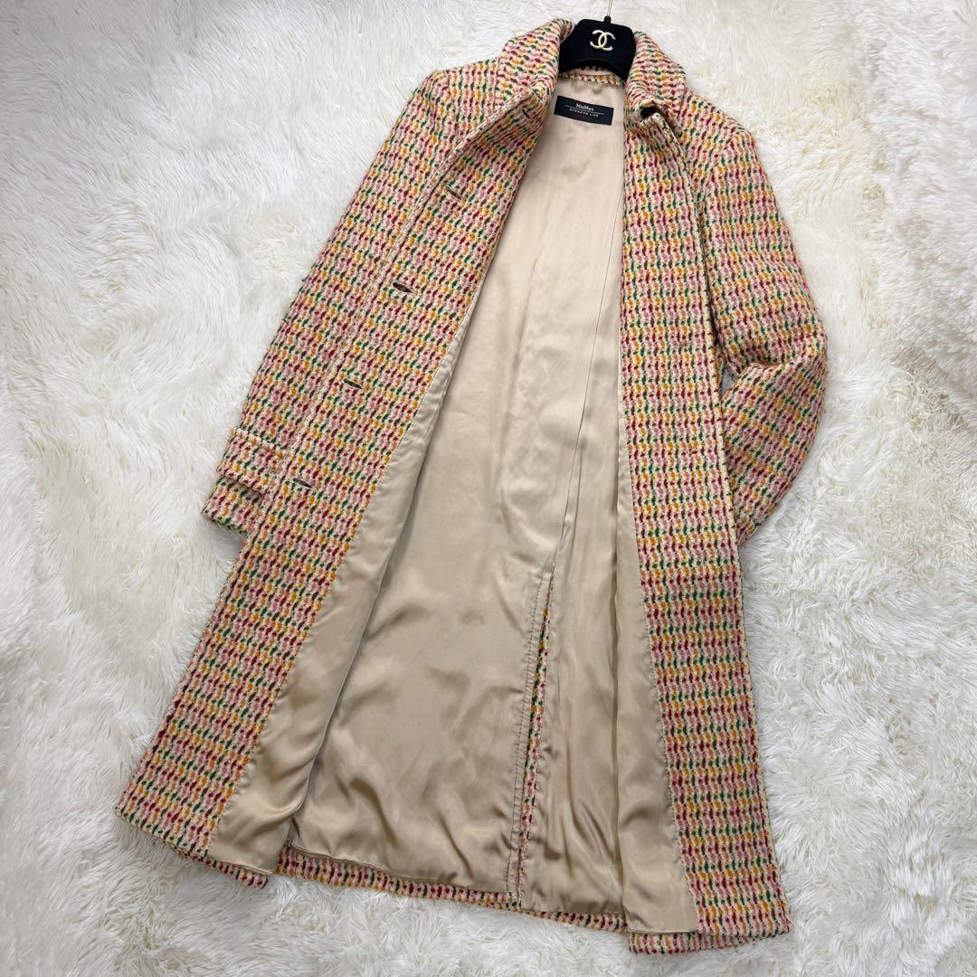 美品♡最高級♡XLサイズ♡マックスマーラ ウール ツイード ロングコート