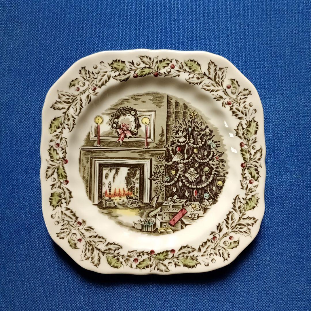 ジョンソンブラザーズ　クリスマス　プレート　19cm 　イギリス製
