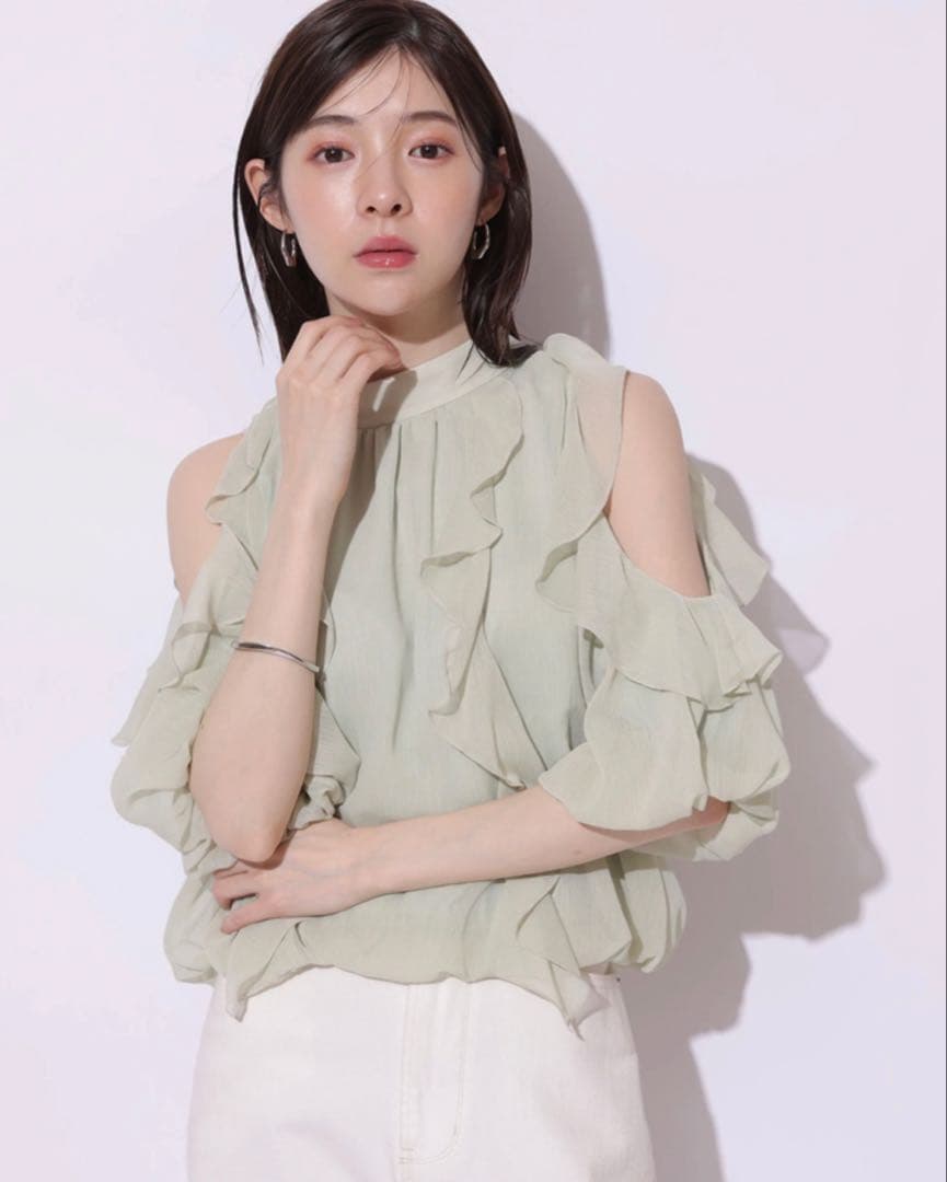 【新品】Rirandture リランドチュール　オフショルダーフリルブラウス