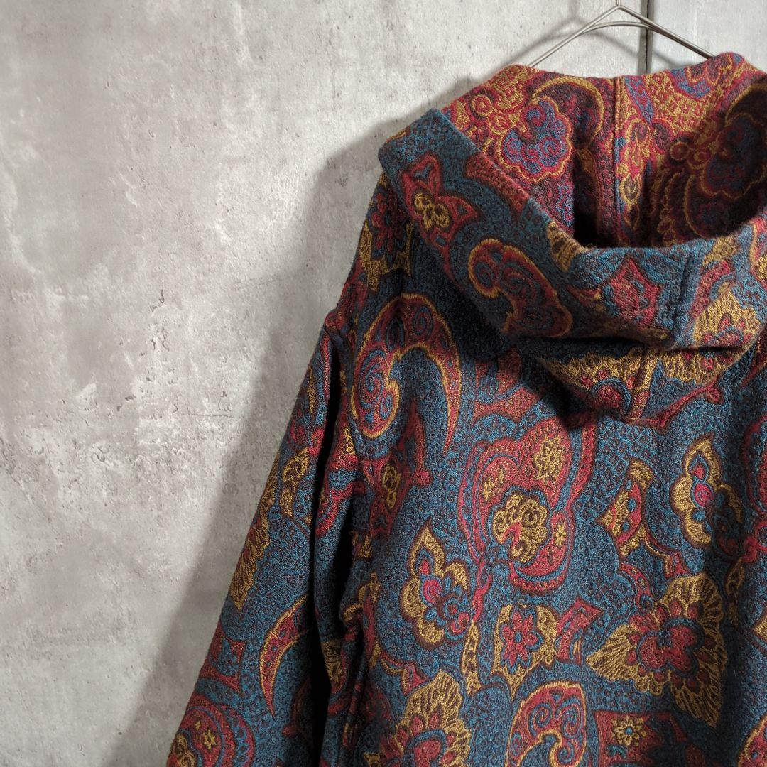 【80s~_vintage】MISSONI JacquardHoodieCoat
