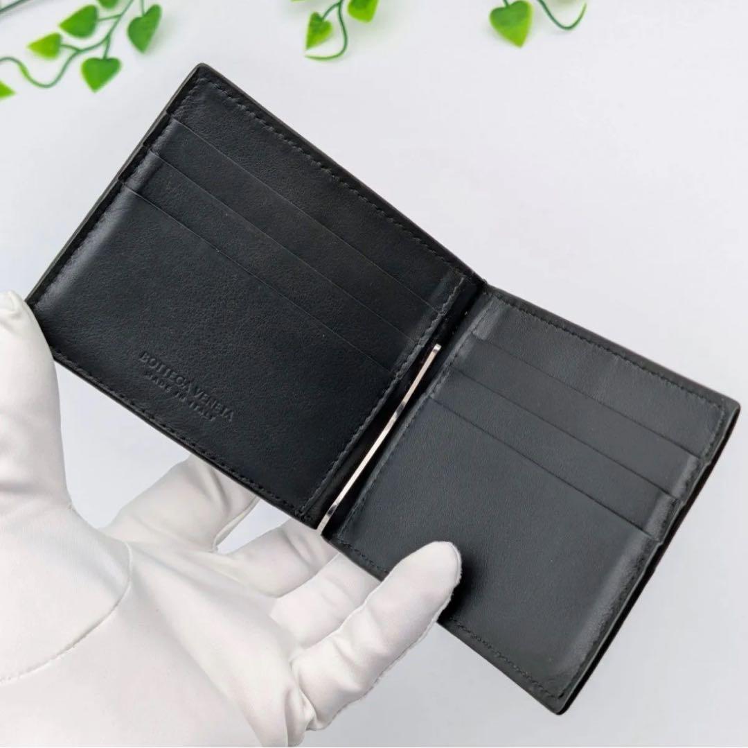 【美品】ボッテガヴェネタ マネークリップ ダークモス