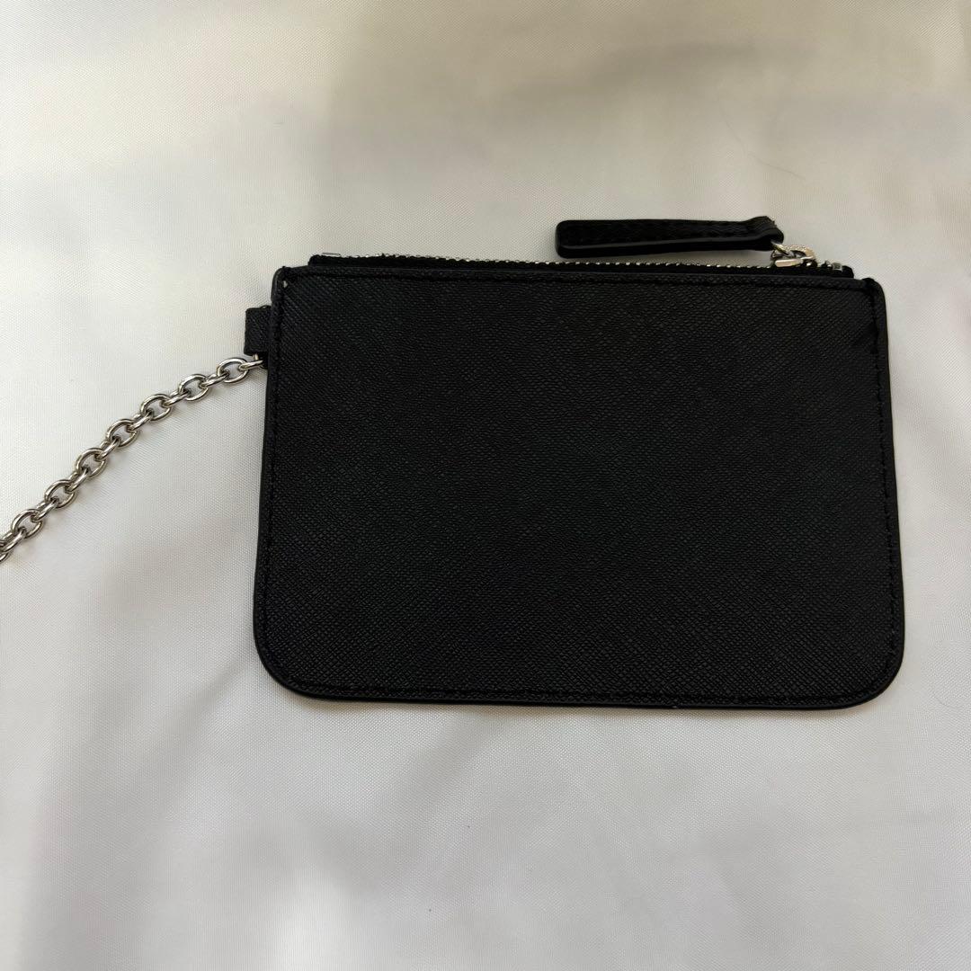 【美品】アニエスベー ブラック ナイロン リュック パスケース付き バックパック