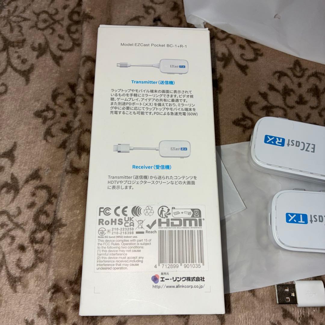 EZCast Pocket ワイヤレス USB type-C to HDMI