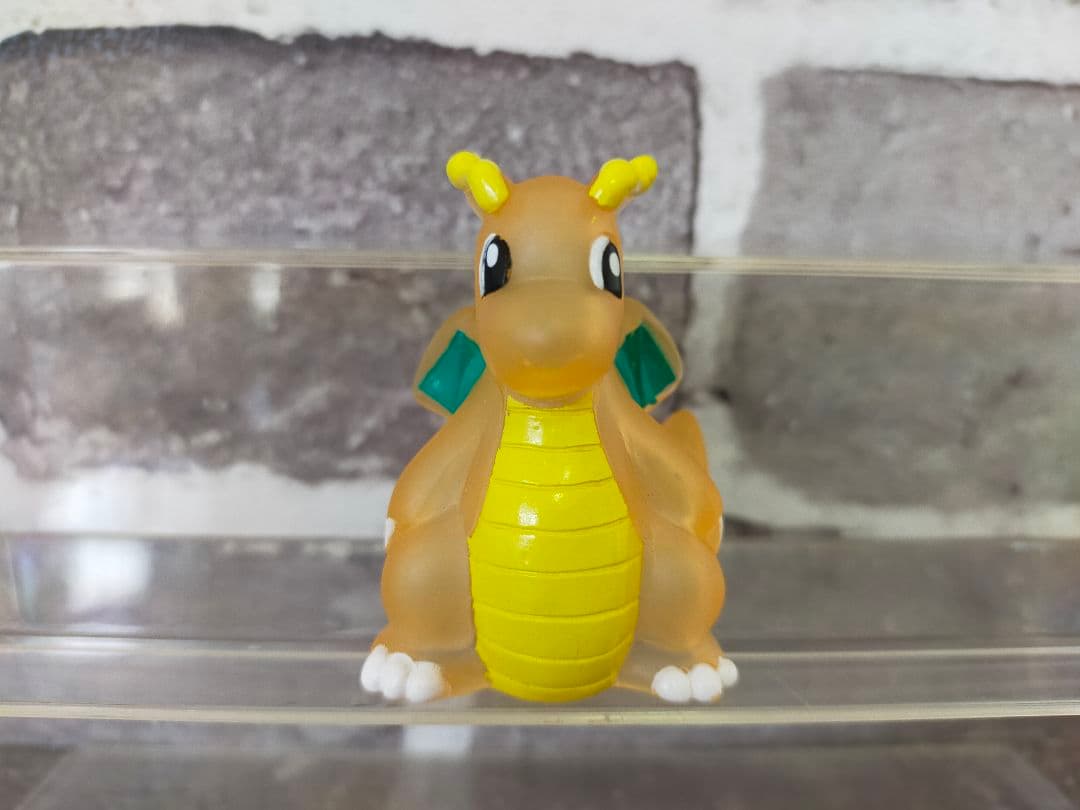 【美品】　ポケモンキッズ　指人形　カイリュー　クリア