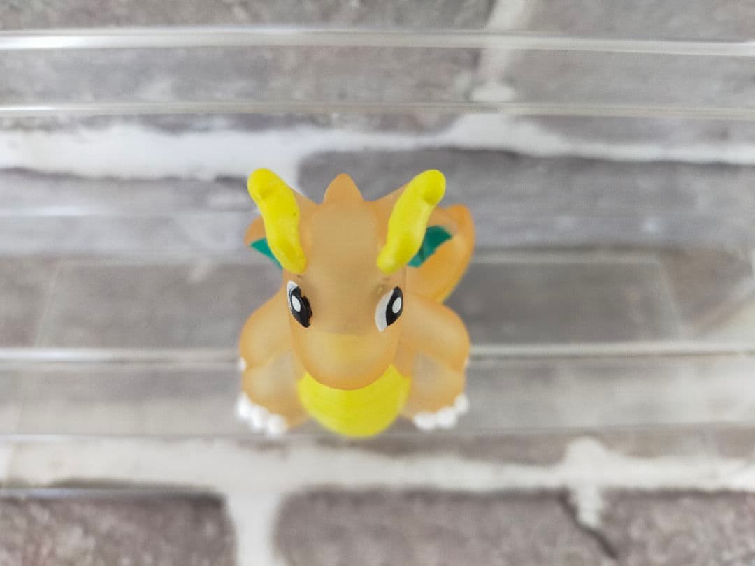 【美品】　ポケモンキッズ　指人形　カイリュー　クリア