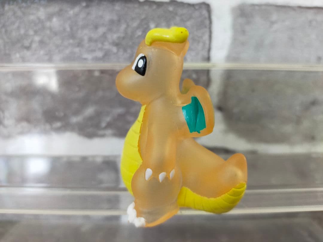 【美品】　ポケモンキッズ　指人形　カイリュー　クリア