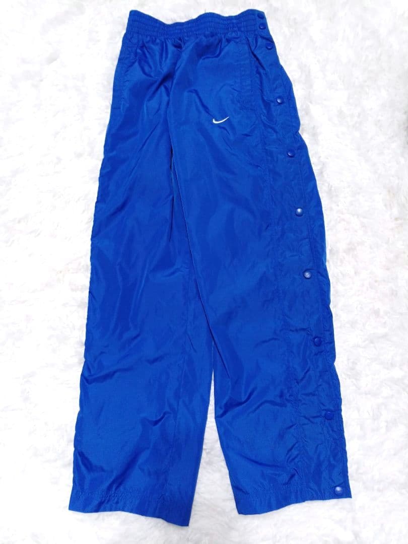 90s NIKE ナイキ スナップボタン パンツ ナイロン L