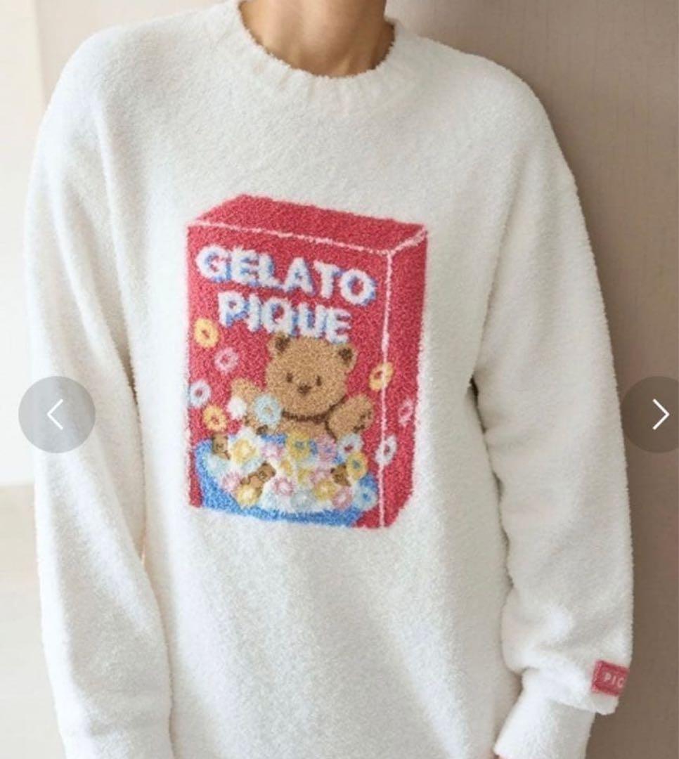 ベビモコシリアルベアジャガードワンピース