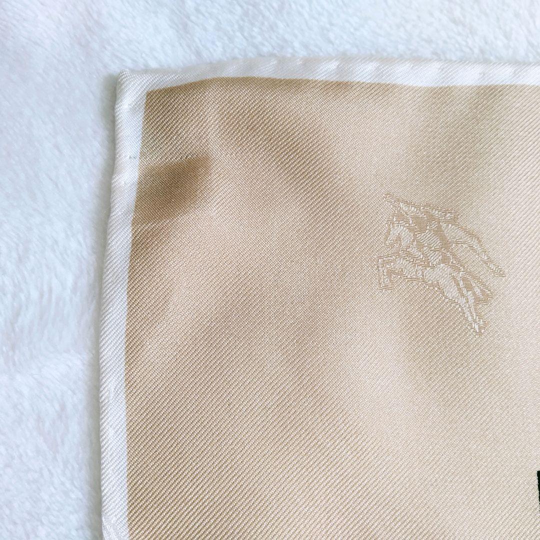 希少 美品✨️ バーバリー 大判スカーフ ノバチェック シャドーホース シルク