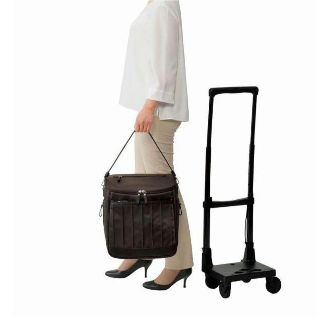 美品✨スワニー　D371 リニーエII　キャリーバッグ 　ショピングカート 茶色