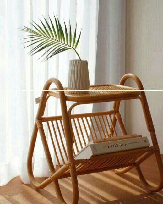 藤编を手がける 収集する 茶托 物置台 原木 意匠を凝らす