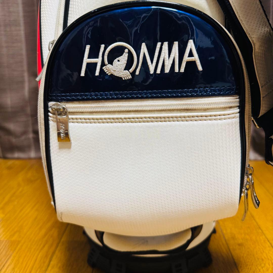 HONMA キャディバッグ ゴルフ バッグ ホワイト 白 White 本間