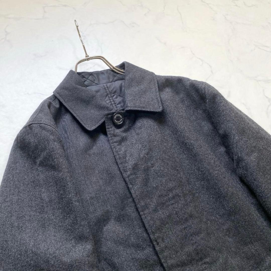 マッキントッシュ ステンカラーコート リバーシブル ウール キルティング 40